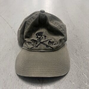 Salt Life Skull Logo Cap Army Green Adjustable Baseball Hat Outdoor Fishing Gear